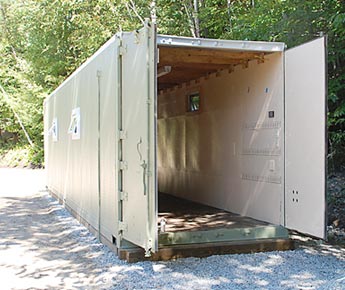 8 x 40 storage trailer access